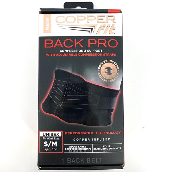 Copper Fit Back Pro Copper Infused Compression Back Support NEW - Picture 1 of 3